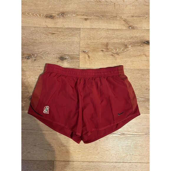Nike Stanford University Mens Red Running Shorts Dri-Fit Size Large - Picture 1 of 3